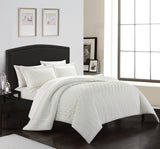Jazmine White Twin 2pc Comforter Set