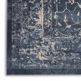 Nourison kathy ireland Home Malta MAI11 Vintage Machine Made Power-loomed Indoor only Area Rug Navy 9' x 12' 99446495068