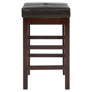 Valencia Backless Bicast Leather Counter Stool – Stylish, Durable Design for Kitchens and Breakfast Bars