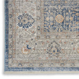 Nourison Starry Nights STN08 Persian Machine Made Loom-woven Indoor Area Rug Light Blue 5'3" x 7'3" 99446792655