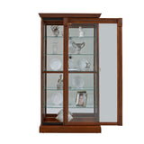 Pulaski Furniture Lighted Sliding Door 5 Shelf Curio Cabinet in Cherry Brown 20485-PULASKI 20485-PULASKI