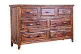 Porter Designs Sonora Solid Sheesham Wood Natural Dresser Brown 07-116-06-3814