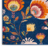Nourison Allur ALR08 Contemporary Machine Made Power-loomed Indoor only Area Rug Navy Multicolor 9' x 12' 99446839350