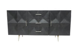 Porter Designs Treviso Solid Wood Transitional Sideboard Black 07-125-06-02583