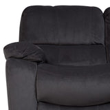 Porter Designs Ramsey Microfiber Transitional Reclining Sofa Gray 03-112C-01-6014