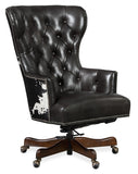 Katherine Executive Swivel Tilt Chair with Black & White HOH