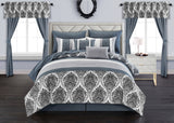 Vivaldi Grey Queen 20pc Comforter Set