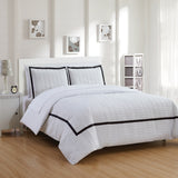 Faige Black Queen 3pc Duvet Set