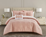 Adaline Blush Queen 5pc Comforter Set