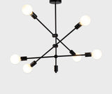 Bethel Matte Black Chandelier in Metal