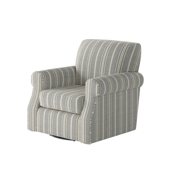 Fusion 602S-C Transitional Swivel Chair 602S-C Farmhouse Indigo Swivel Chair