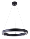 Bethel Matte Black LED Chandelier in Iron & Acrylic