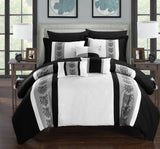 Clayton White King 10pc Comforter Set