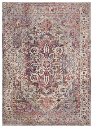 Valencia Transitional Power Loomed Area Rug with Vibrant Persian Motifs for Modern Elegance