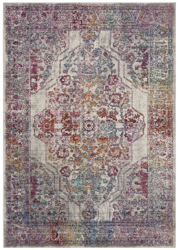 Valencia Transitional Power Loomed Area Rug – Persian Motifs in Vibrant Gold and Blue Hues
