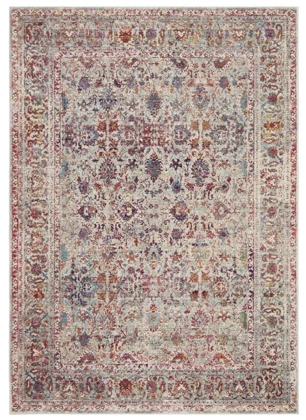 Valencia Transitional Power Loomed Area Rug - Luxurious Persian Motifs in Vibrant Gold and Blue Hues