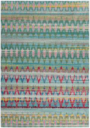 Valencia Vibrant Tribal Area Rug – Exotic-Chic Design with Colorful Motifs for Stunning Interiors