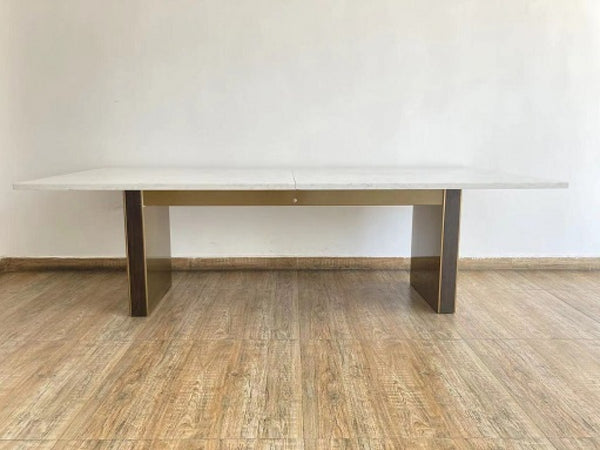 VIG Furniture Modrest Auer - White Marble & Gold Dining Table VGGM-DT-VALDERA-DT VGGM-DT-VALDERA-DT