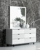 VIG Furniture Nova Domus Valencia Contemporary White Mirror VGMABH-586-WHT