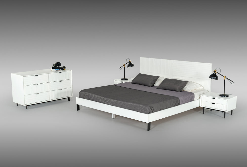 VIG Furniture Nova Domus Valencia Contemporary White Bedroom Set VGMABR-76-SET