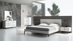 VIG Furniture Full Nova Domus Valencia Contemporary White Bed VGMABR-76-BED-F