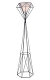 Zuo Modern Delancey Steel, Polyester Modern Commercial Grade Floor Lamp Black, White Steel, Polyester