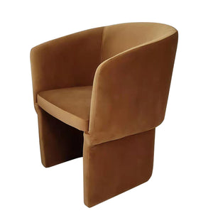 VIG Furniture Modrest Vassar - Orange Velvet Dining Chair VGEUMC-9707CH-A-BR-DC