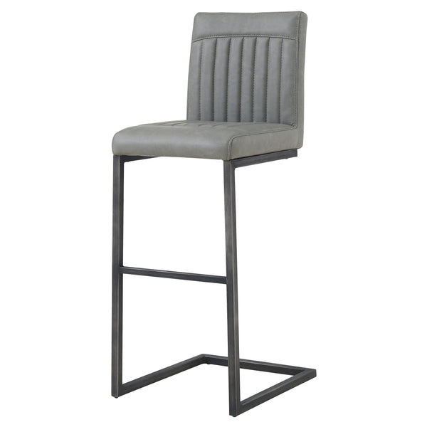 Ronan Vintage Industrial Leatherette Bar Stools - Set of 2 with Chic Tufting & Durable Design
