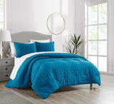 Jessa Blue Twin-XL 5pc Comforter Set