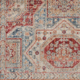 Nourison Enchanting Home ENH02 Farmhouse & Country Machine Made Power-loomed Indoor only Area Rug Blue/Multicolor 7'10" x 10'2" 99446770233
