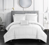 Jordyn White Twin 6pc Comforter Set