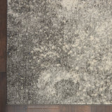 Nourison Passion PSN10 Modern Machine Made Power-loomed Indoor Area Rug Charcoal Ivory 9' x 12' 99446817709