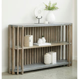 Pulaski Furniture Wood Slat Display Console with Concrete Top P301558-PULASKI P301558-PULASKI