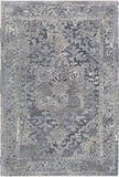 Vancouver VCR-2303 Traditional Wool, Viscose Rug VCR2303-81012 Silver Gray, Charcoal, Medium Gray 70% Wool, 30% Viscose 8'10" x 12'