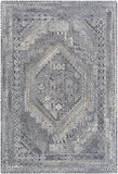 Vancouver VCR-2304 Traditional Wool, Viscose Rug VCR2304-81012 Silver Gray, Medium Gray, Charcoal 70% Wool, 30% Viscose 8'10" x 12'