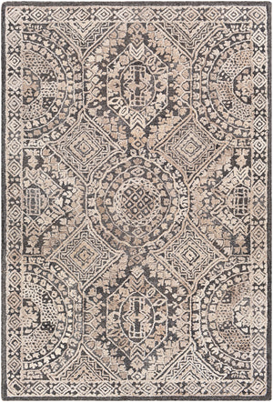 Vancouver VCR-2306 Traditional Wool, Viscose Rug VCR2306-81012 Charcoal, Beige 70% Wool, 30% Viscose 8'10" x 12'