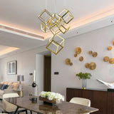 Bethel Gold LED Chandelier in Aluminum