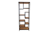 Porter Designs Delancy Solid Wood Industrial Bookcase Brown 09-116-28-3263