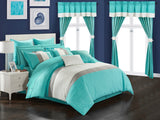 Vixen Turquoise King 24pc Comforter Set