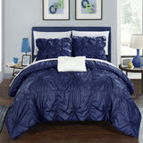 Hamilton Navy Queen 4pc Duvet Set