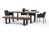 VIG Furniture Modrest Lola Modern Walnut Dining Table VGVCT8922-WAL