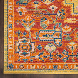 Nourison Allur ALR04 Bohemian Machine Made Power-loomed Indoor only Area Rug Red Multicolor 9' x 12' 99446838407