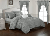 Avila Grey King 20pc Comforter Set