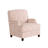 Fusion 01-02-C Transitional Accent Chair 01-02-C Clover Coral Accent Chair