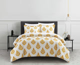 Chic Home Amelia Bed In a Bag Duvet Set Yellow King