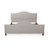 Virgil Fully-Upholstered Traditional King-Sized Bed Frame