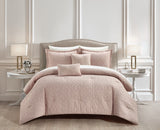 Trinity Blush Queen 5pc Comforter Set