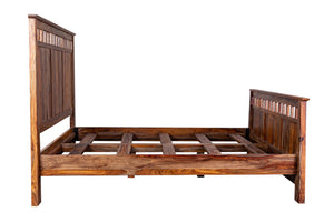 Porter Designs Kalispell Solid Sheesham Wood King Natural Bed Natural 04-116-17-PD101H-KIT