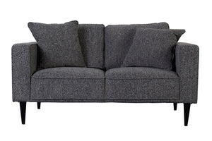 Porter Designs Keaton Upholstered Modern Loveseat Gray 01-33C-02-5401