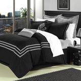 Cosmo Black King - 12pc Comforter Set